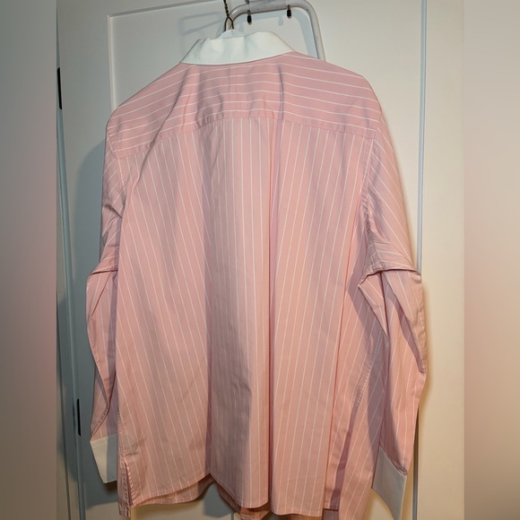 Ralph Lauren Pink and White Striped Dress Shirt - Picture 2 of 4